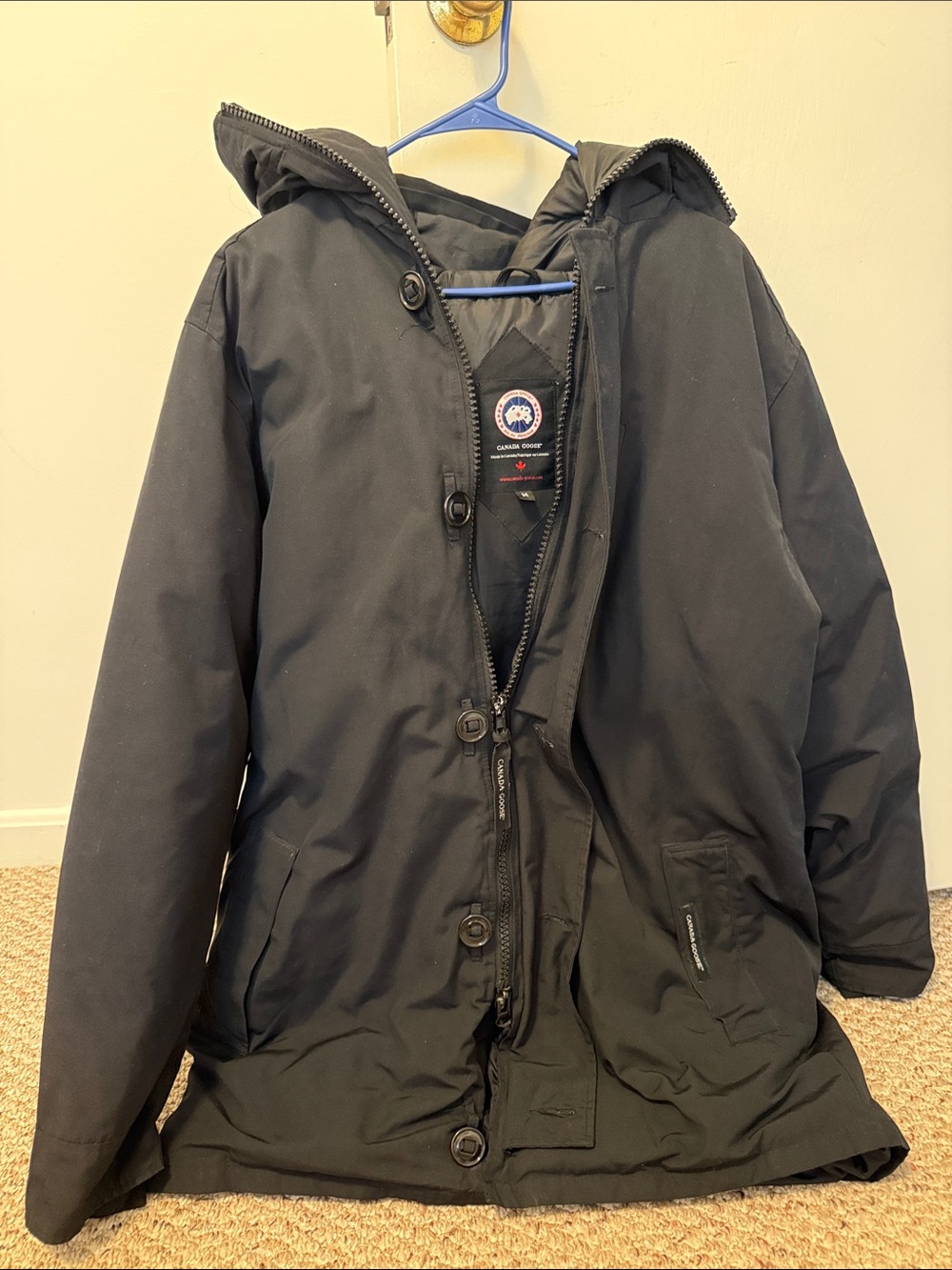 Canada Goose Black Hooded Parka